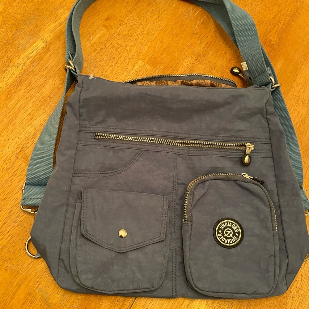 Jinqiaoer canvas cross body satchel shoulder bag